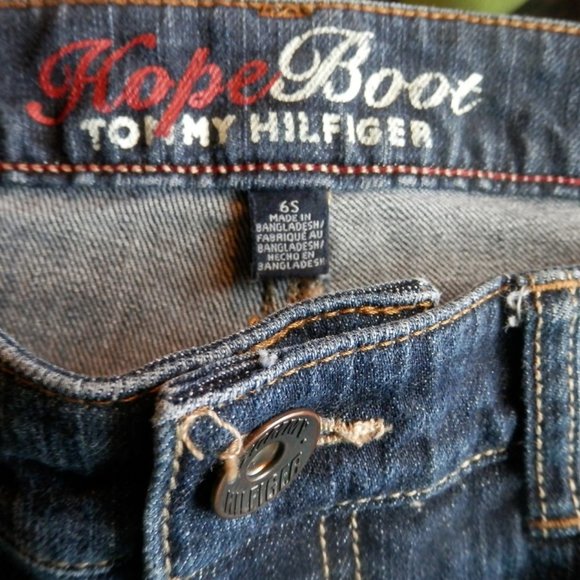 Tommy Hilfiger Boot Cut Dark Wash Jeans - Picture 4 of 5